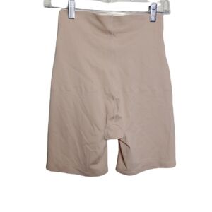 Skinnygirl Beige High-Waist Shapewear Shorts